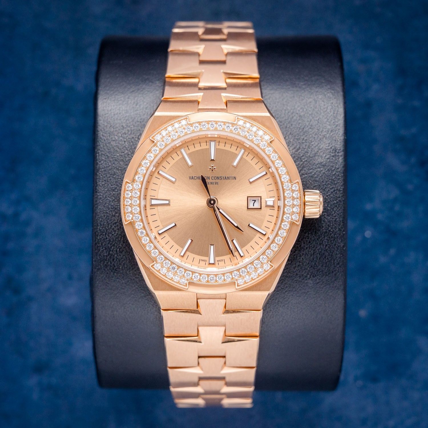Vacheron Constantin 35MM (4605V) - Rose Gold Diamonds - Card & Box