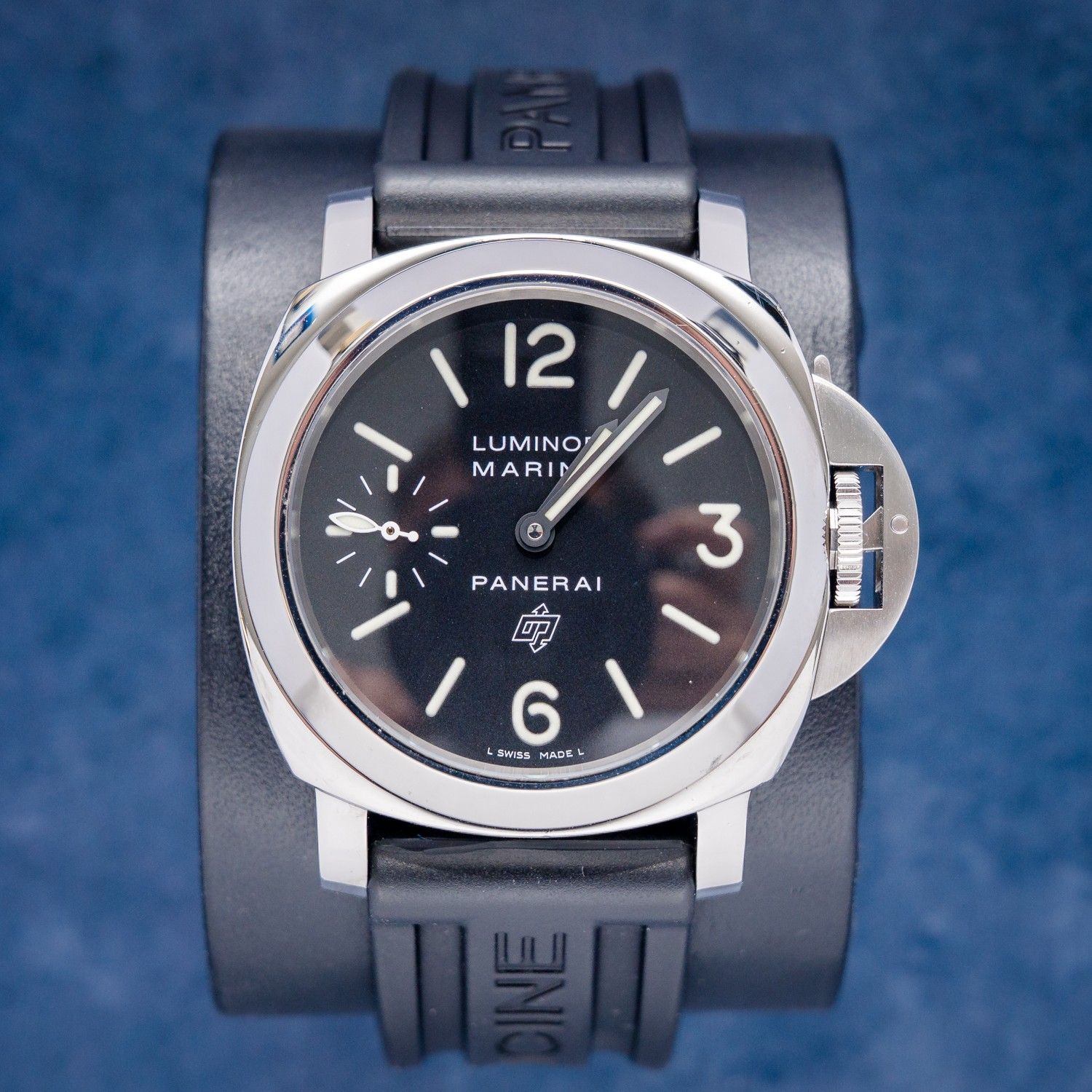 Panerai Luminor Marina 44MM (PAM00005) Black Rubber Strap & 2011 Card
