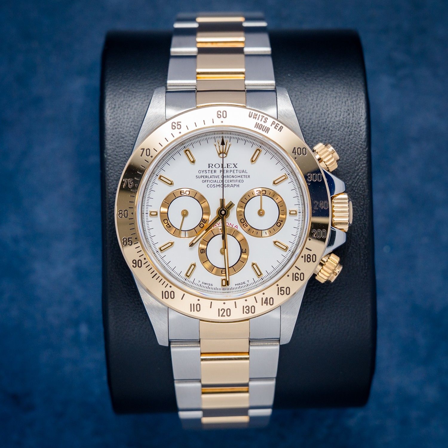 Rolex Daytona 40MM (16523) - Steel & Yellow Gold - White Dial - Watch & Box