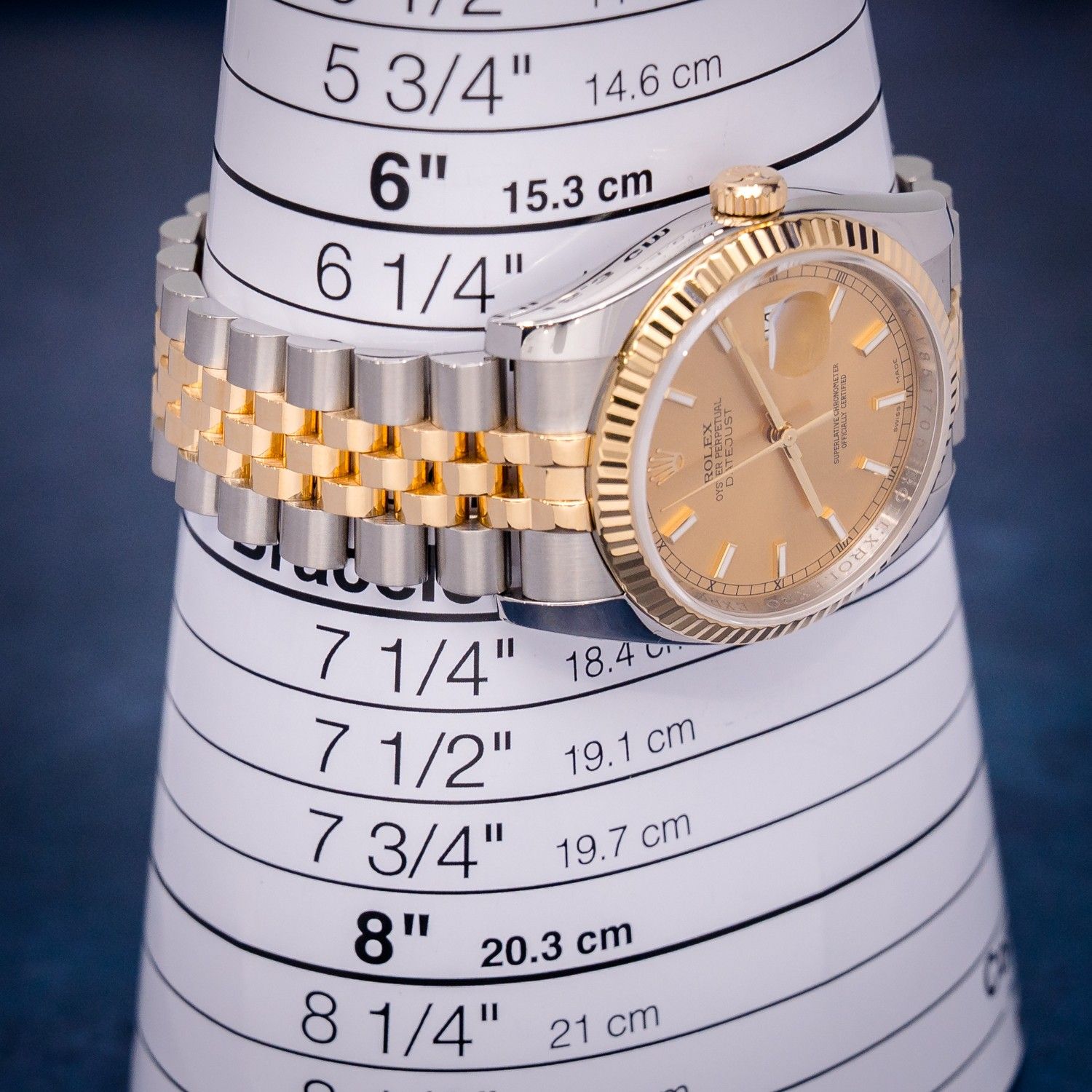 Rolex Datejust (116233) Steel & Yellow Gold - Champagne Index Dial - Jubilee Brac - Watch & Box