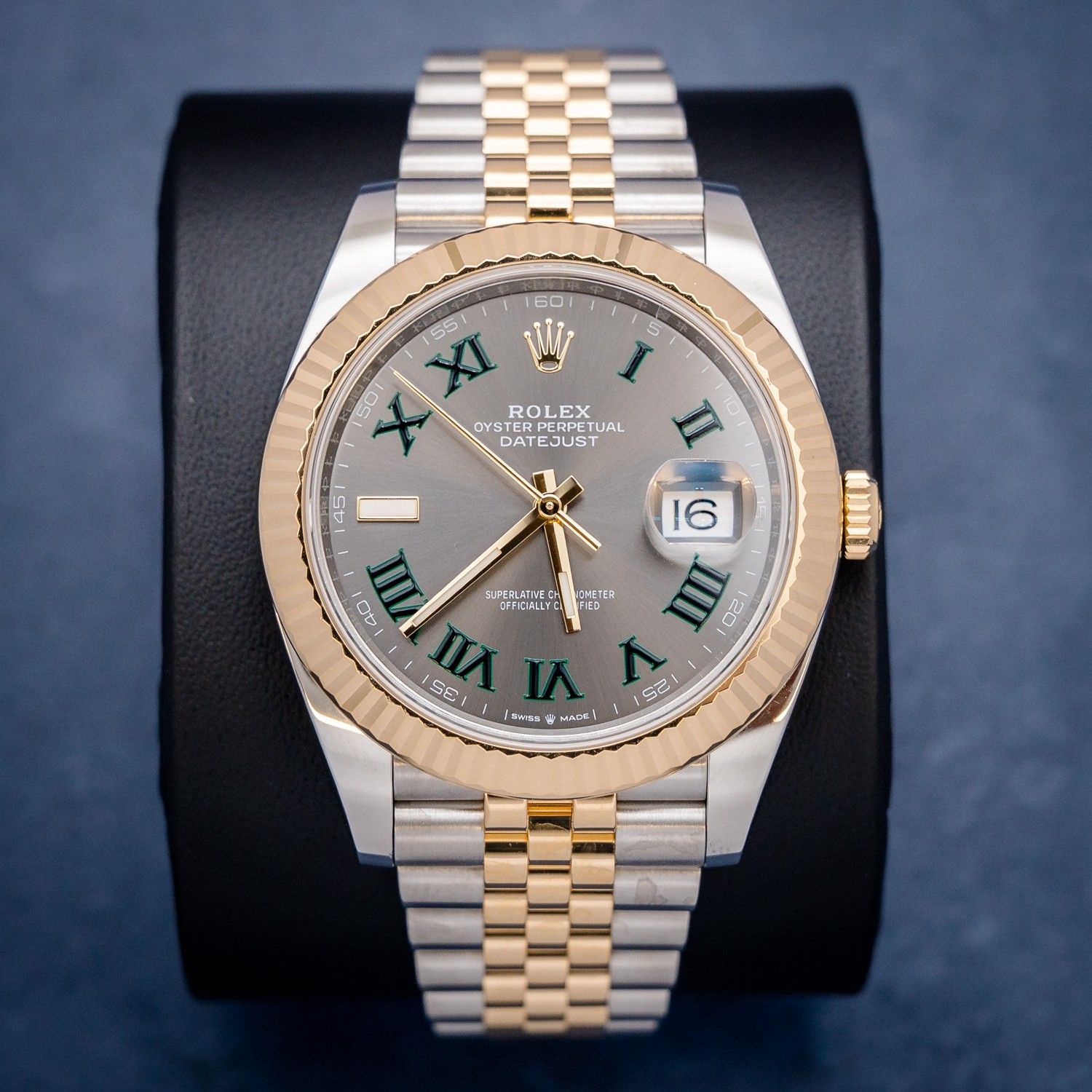 Rolex Datejust 41MM (126333) - "Wimbledon" Steel & Yellow Gold - Jubilee Brac - 2025 Card & Box