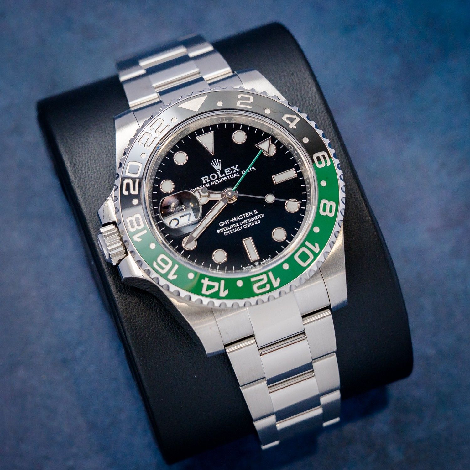 Rolex GMT 40MM (126720VTNR) "Lefty Sprite" - Oyster Brac - Green Ceramic - 2026 Card+WT & Box